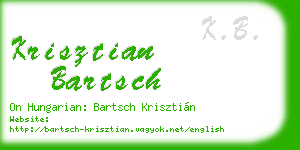 krisztian bartsch business card